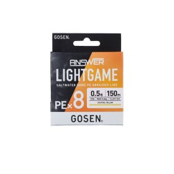 GOSEN ANSWER LIGHT GAME8X 150MT YELOW 3.8KG PE0.3