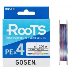 GOSEN ROOTS 4X 200 MT MULTI COLOR PE 0.4