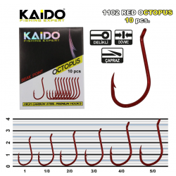 Kaido Red Octopus Beak Olta Ignesi 1102 (10 Pcs) No:5/0