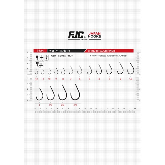 FJC 3624 CHINU HIRAUCHIHINERI NO:2/0 BLACK NIKEL 7 P. OLTA IGNESI