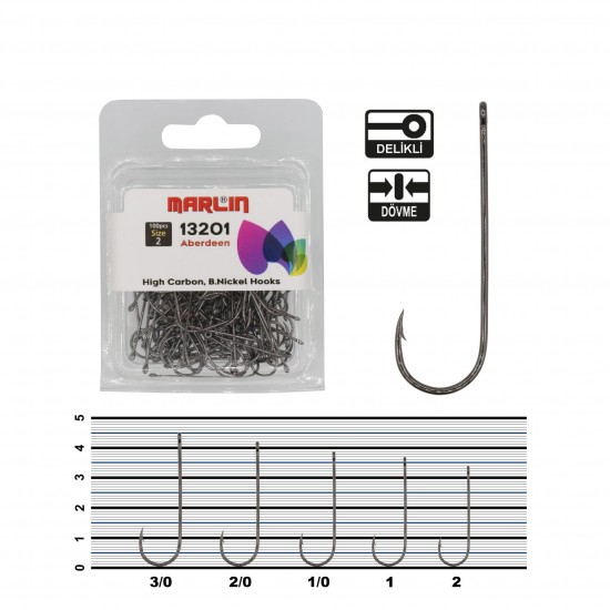 Marlin H13201 Aberdeen HC BN Olta Ignesi 100'Lü 2/0