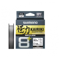 Shimano Örgü Misina Kairiki 8+ 150M 0.10Mm 6.5Kg Grey