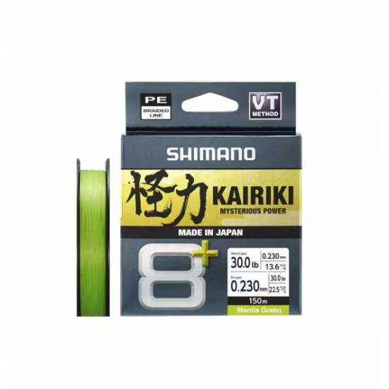 Shimano Misina Kairiki 8+ 150M 0.23Mm 26.3Kg M. Green