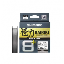 Shimano Misina Kairiki 8+ 300M 0.19Mm 12.8Kg Grey