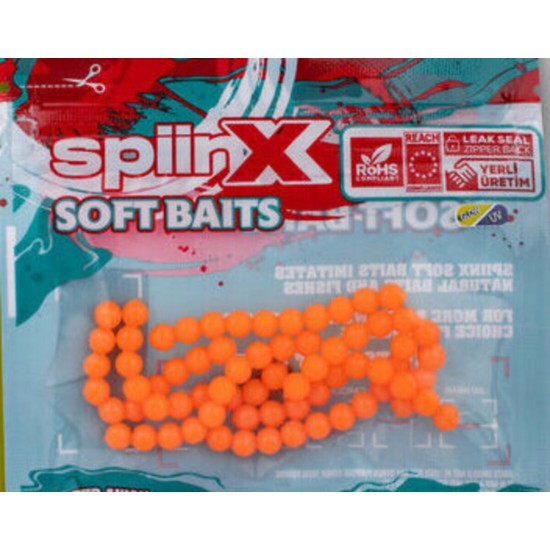 SPIINX BALIK YUMURTASI 6MM 70P UV ORANGE GLOW