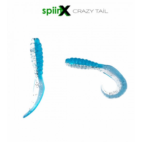SPIINX CRAZY TAIL KUYRUK 7.5CM 10P BLUE SILVER