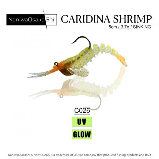 OSAKA CARIDINA SHRIMP 5CM 3.5G C026 SAHTE BALIK