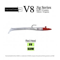 NANIWAOSAKASHI SERIES V8 JIG 10GR RED HEAD