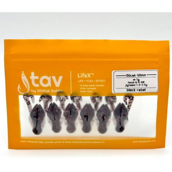 BÖCEK 40Mm 6’Li Paket Black Rebel