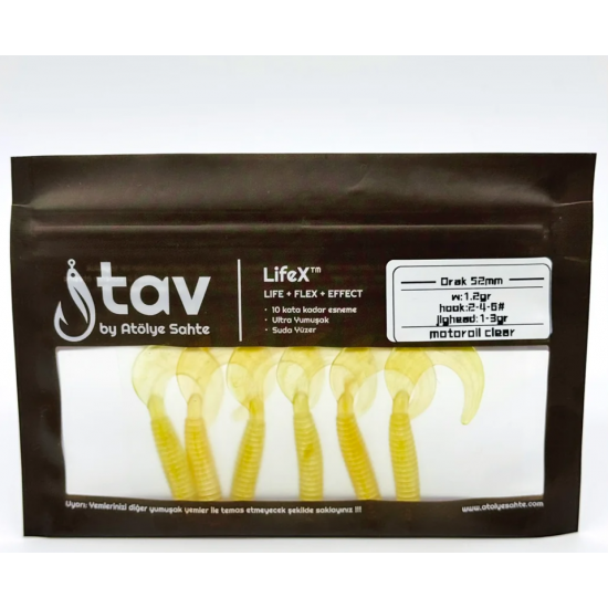 ORAK 52Mm 6’Li Paket Motor Oil Clear UV