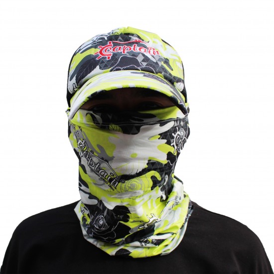 Fisherman Style SET Cap+Eldiven+Kolluk+Buff (CAMO GREEN)