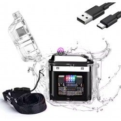 SU GEÇIRMEZ RÜZGARDAN ETKILENMEZ LEDLI SARJLI ÇAKMAK