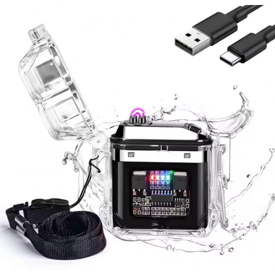 SU GEÇIRMEZ RÜZGARDAN ETKILENMEZ LEDLI SARJLI ÇAKMAK