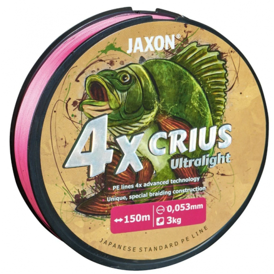 Jaxon 4Xcrius Ultralight 150Mt Pink Misina 0,042MM