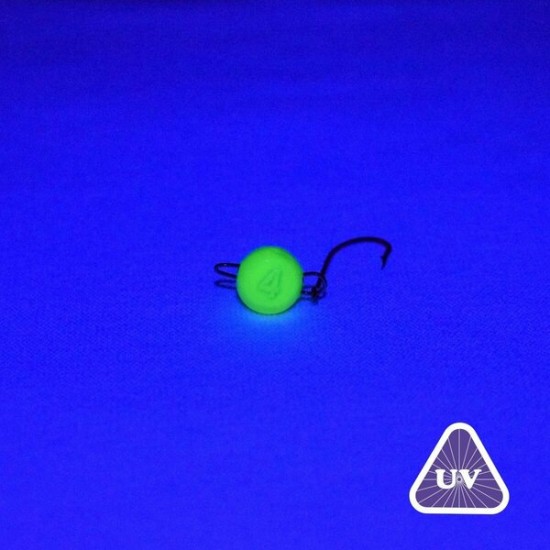 SPIINX FLASH HEAD JIGHEAD UV SARI 3,5G #6 4P