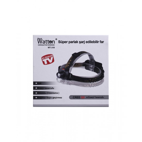 Sensörlü Sarjli Kafa Lambasi Watton Wt-318