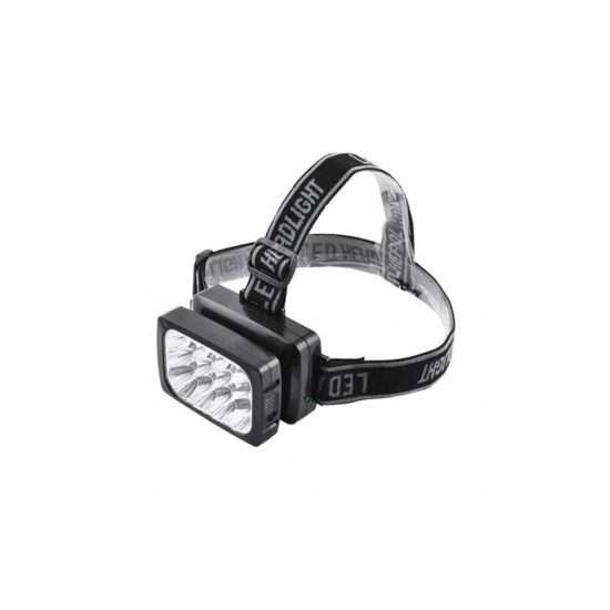 12 Ledli Güçlü Sarjli Kafa Lambasi Watton -064