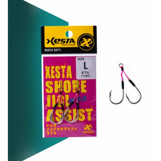 XESTA SHORE JIGGING ASSIST DOUBLE L #16 2P