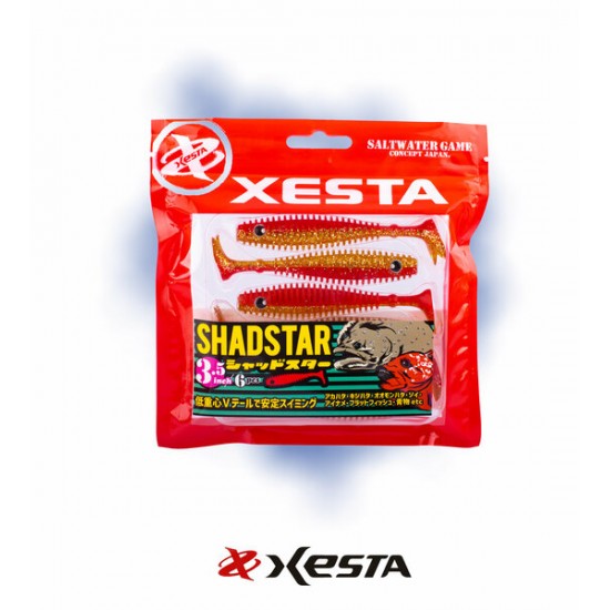 XESTA SHAD STAR SILIKON 9.5CM KRGD 6P
