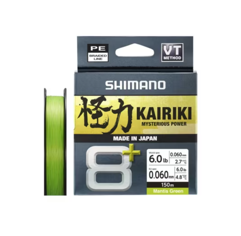 Shimano Misina Kairiki 8+ 150M 0.06Mm 5.4Kg M. Green