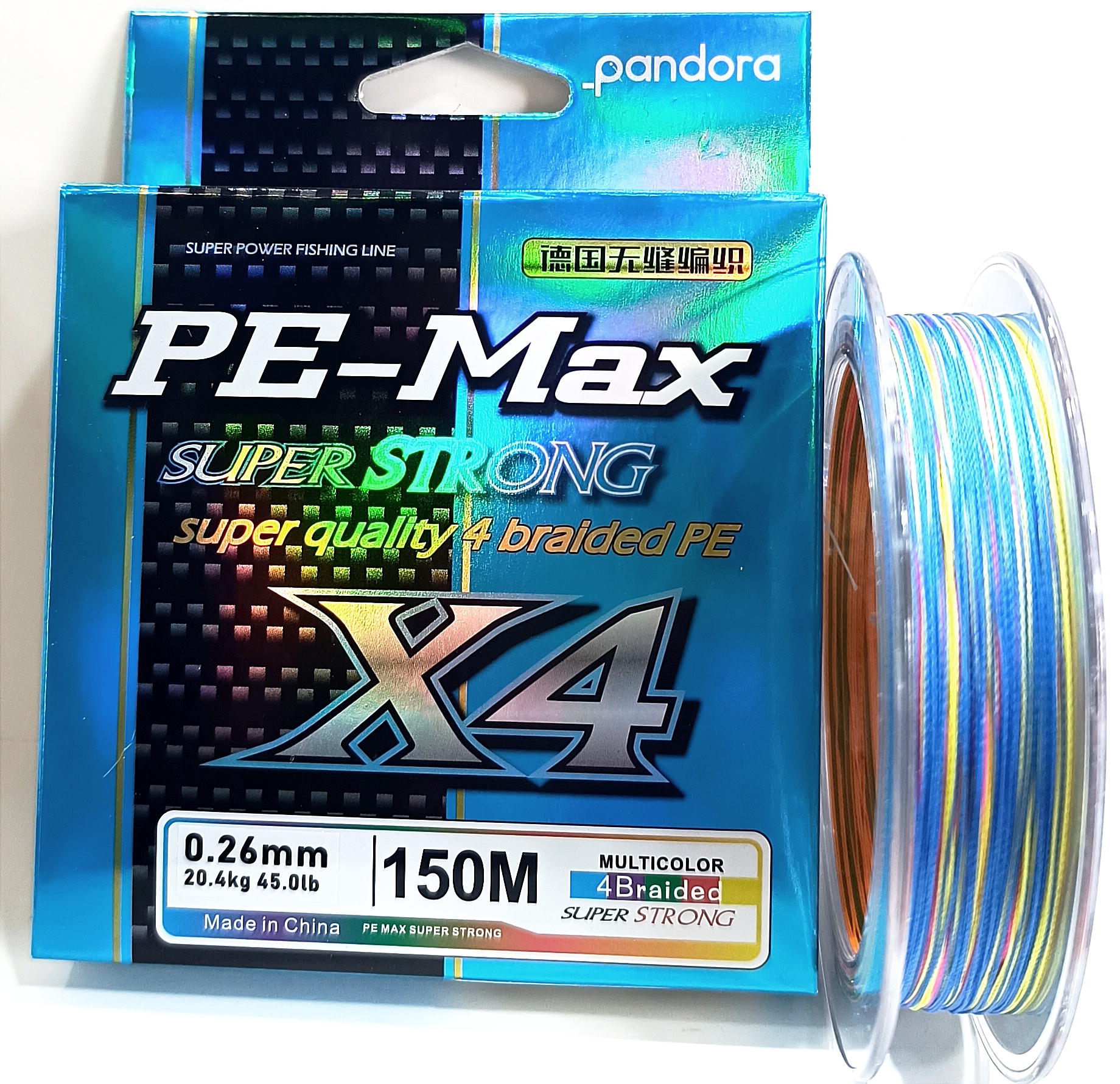 PANDORA PE-MAX 4X 150MT MULTICOLOR 0,16MM