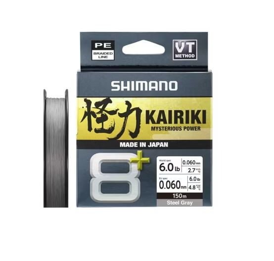 Shimano Misina Kairiki 8+ 150M 0.06Mm 5.4Kg Grey