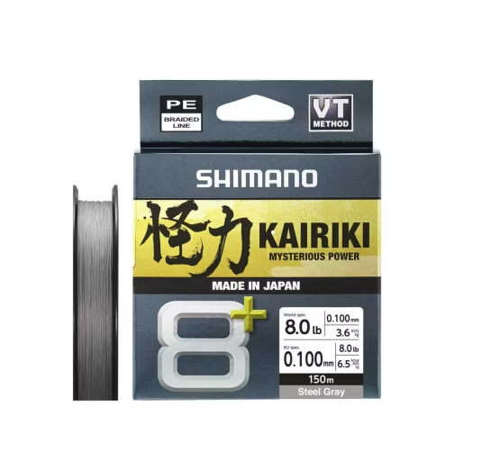 Shimano Örgü Misina Kairiki 8+ 150M 0.10Mm 6.5Kg Grey