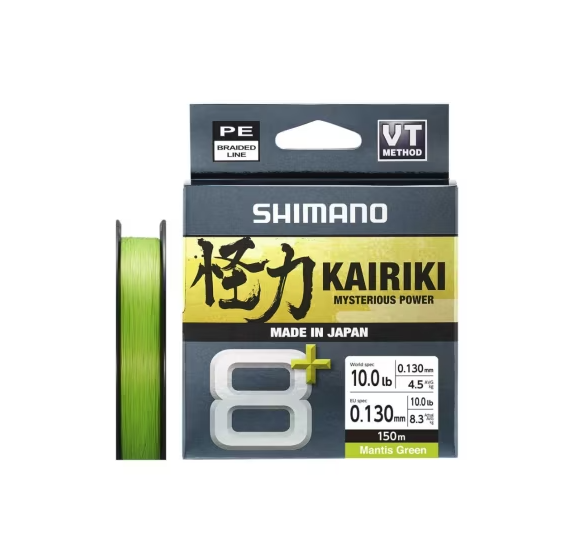 Shimano Misina Kairiki 8+ 150M 0.13Mm 9.1Kg M. Green