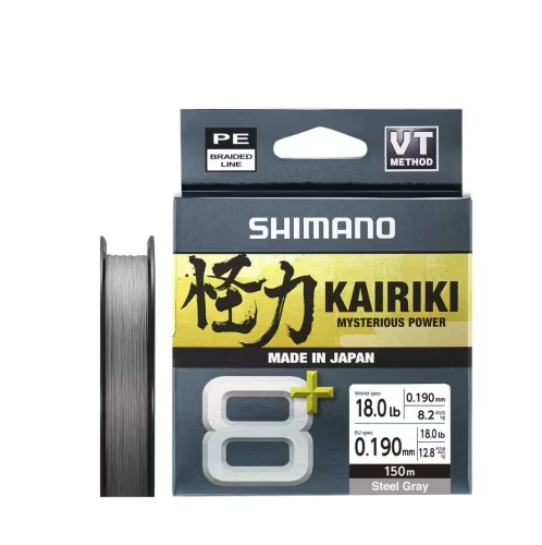 Shimano Örgü Misina Kairiki 8+ 150M 0.19Mm 12.8Kg Grey