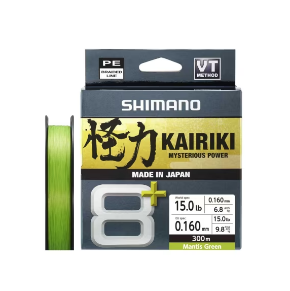 Shimano Örgü Misina Kairiki 8+ 300M 0.16Mm 9.8Kg M. Green