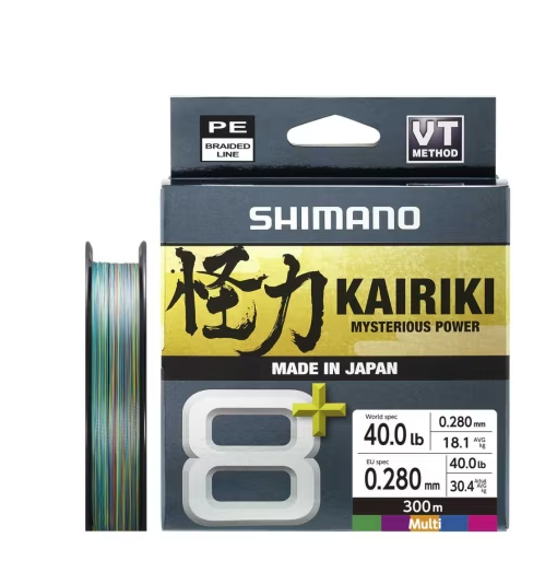 Shimano Örgü Misina  Kairiki 8+ 300M 0.28Mm 30.4Kg Multi C.