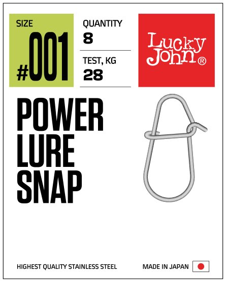 LJ KLIPS 5126, POWER LURE SNAP #1, 28KG, 8P