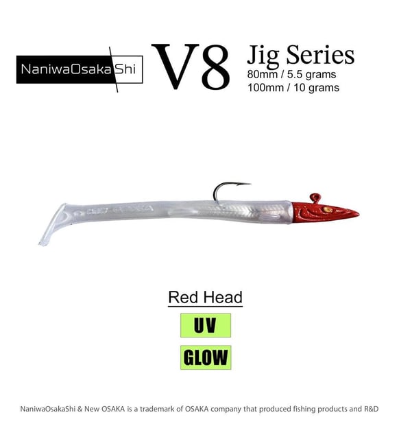 NANIWAOSAKASHI SERIES V8 JIG 5,5GR RED HEAD