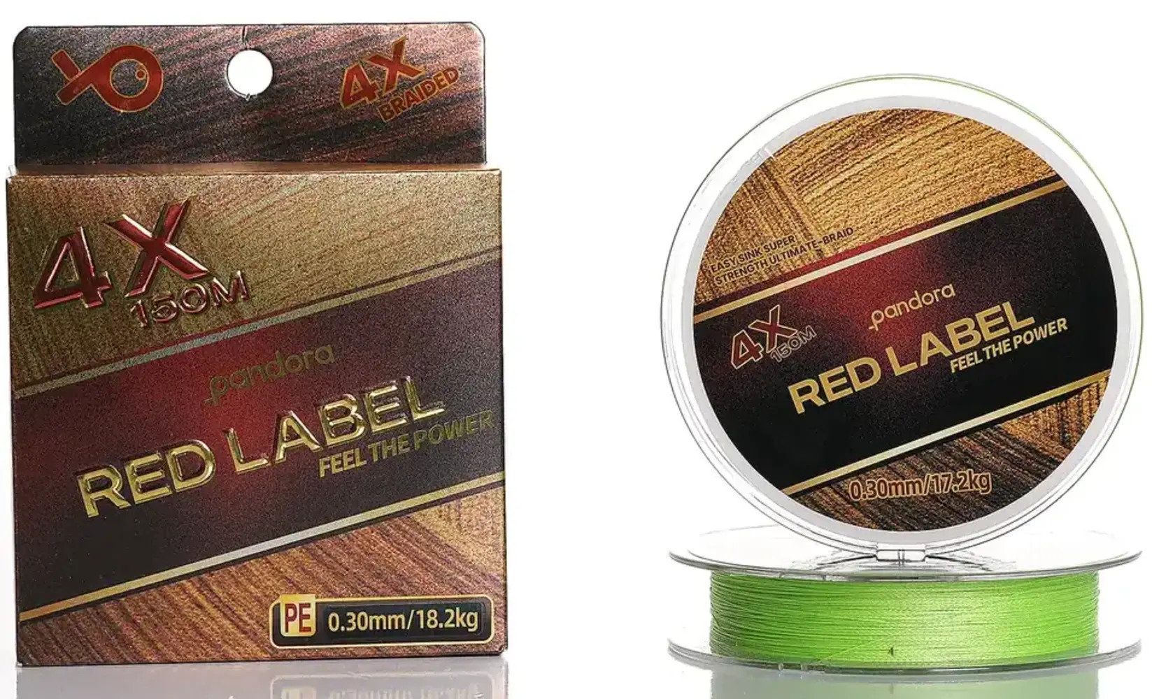 PANDORA PE-MAX 4X 150MT MOSS GREEN 0,20MM