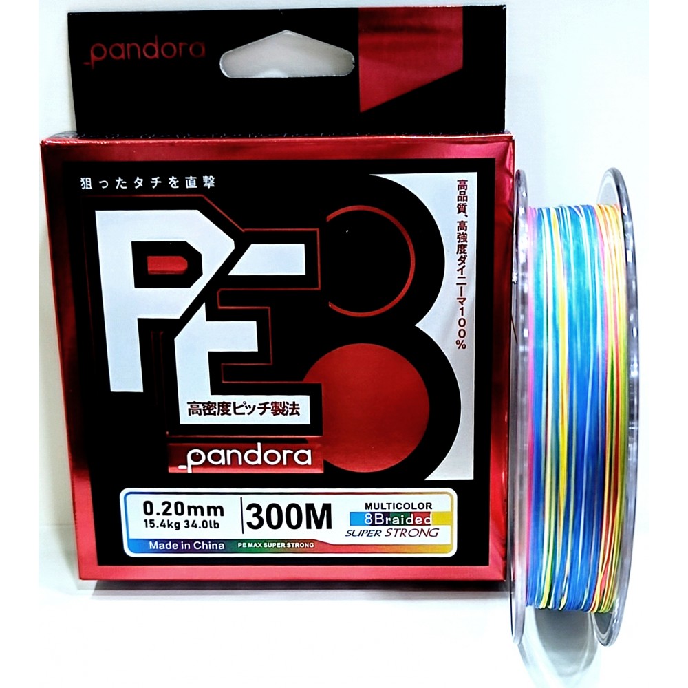 PANDORA PE-8 8X 300MT MULTICOLOR 0,08MM