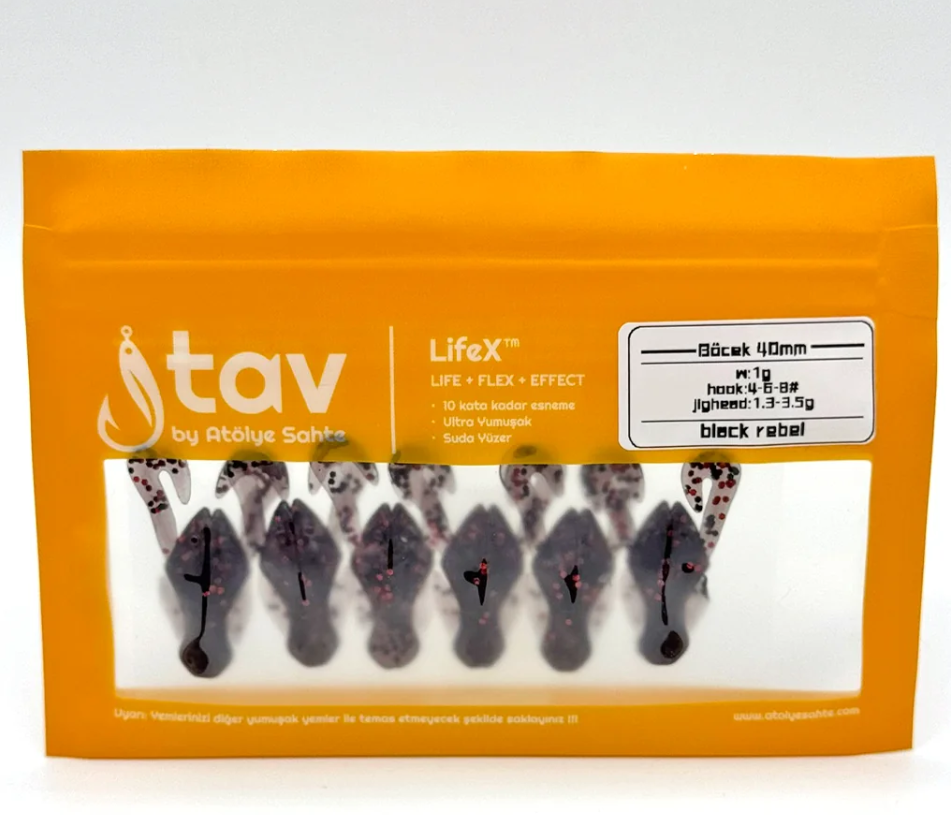 BÖCEK 40Mm 6’Li Paket Black Rebel