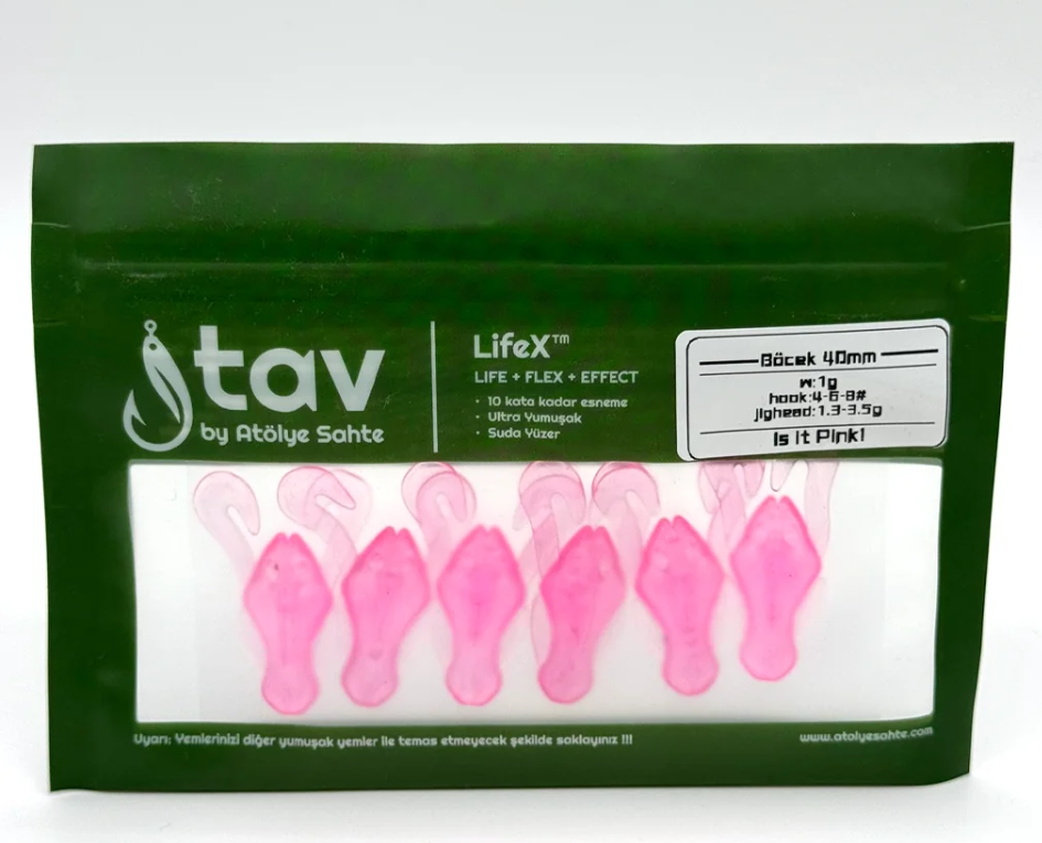 BÖCEK 40Mm 6’Li Paket Pink (UV/Glow)