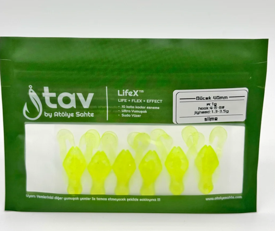 BÖCEK 40Mm 6’Li Paket Slime (UV/Glow)