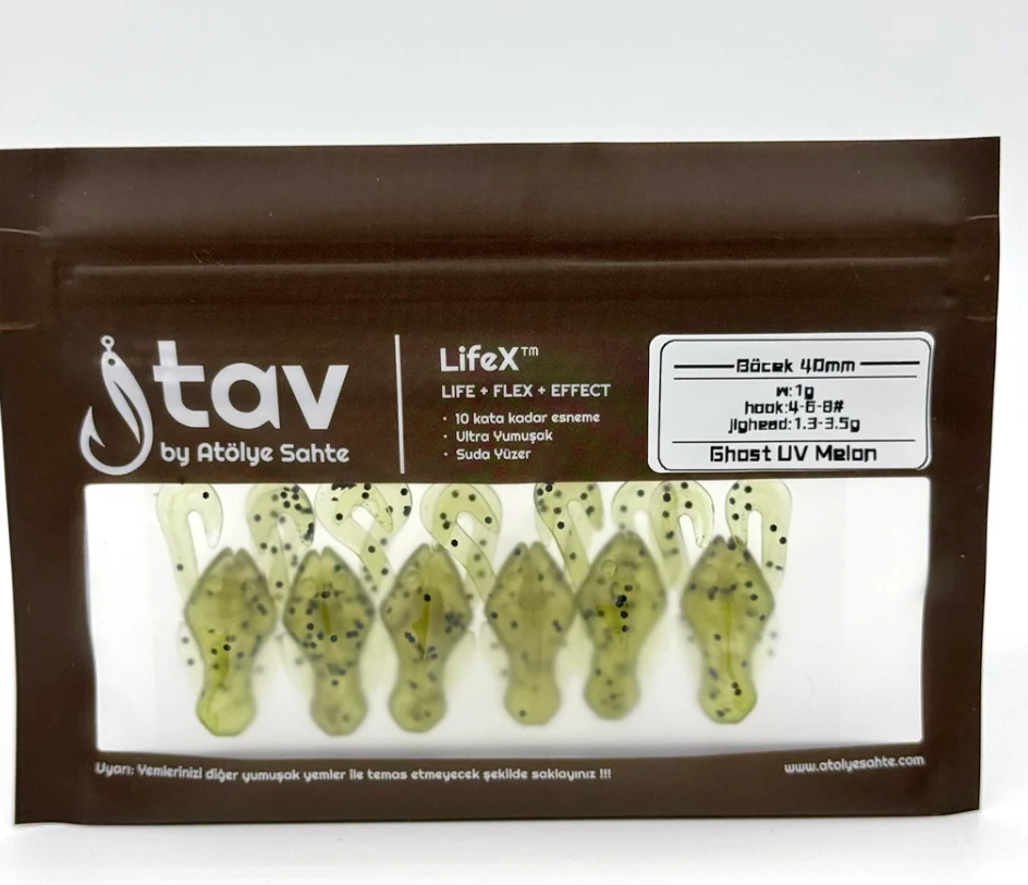 BÖCEK 40Mm 6’Li Paket Ghost UV Melon