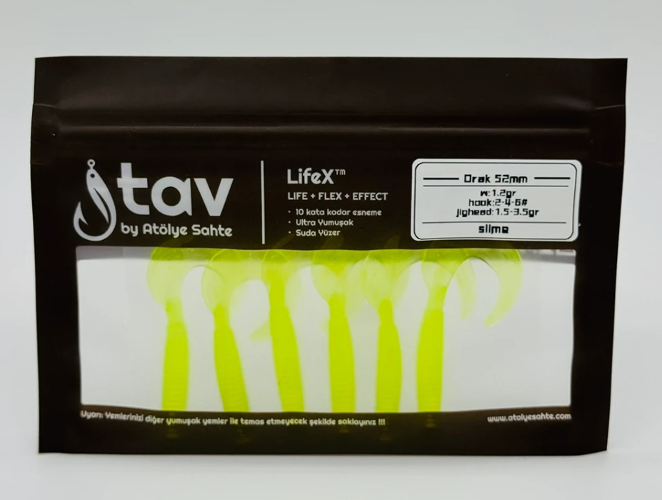 ORAK 52Mm 6’Li Paket Slime (UV/Glow)