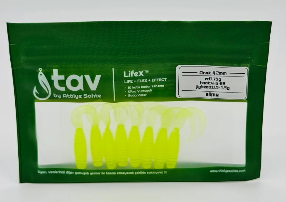 ORAK 42Mm 8’Li Paket Slime (UV/Glow)