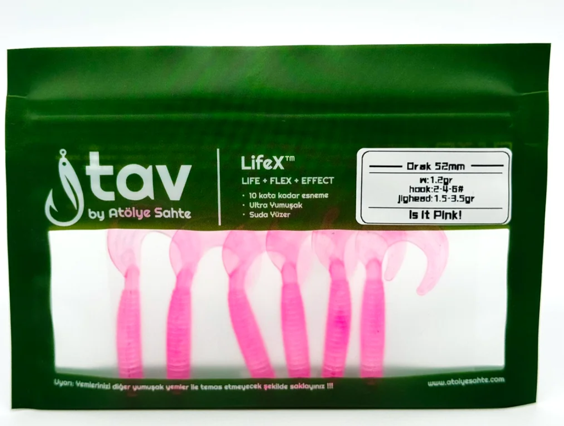 ORAK 52Mm 6’Li Paket Pink (UV/Glow)