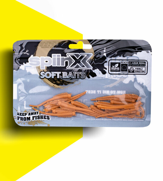 SPIINX SANDVORM SILIKON 6CM 18P TURUNCU UV (TAN)