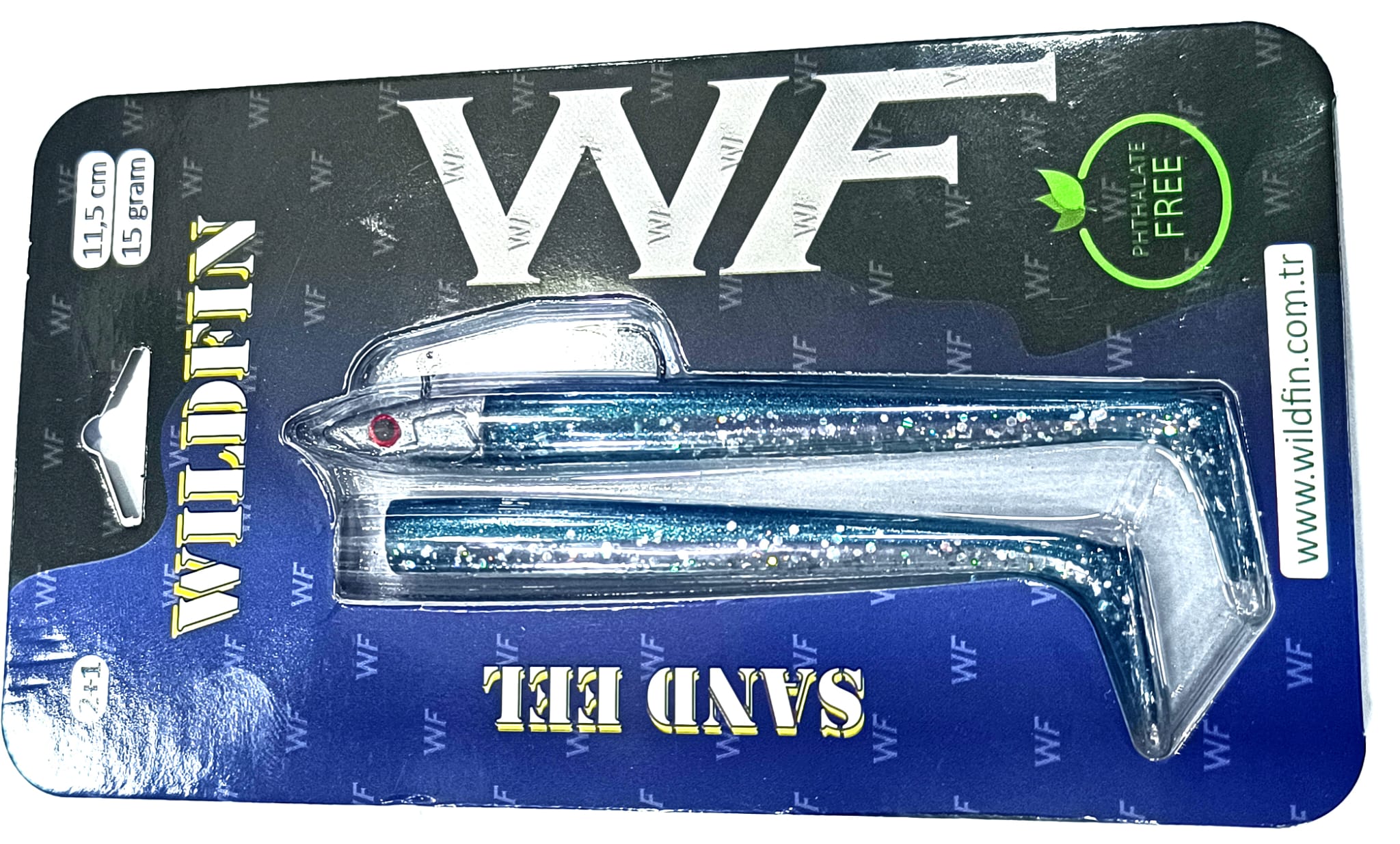WILDFIN SANDEL BLUE SARDINE 2+1 15GR SILIKON YEM