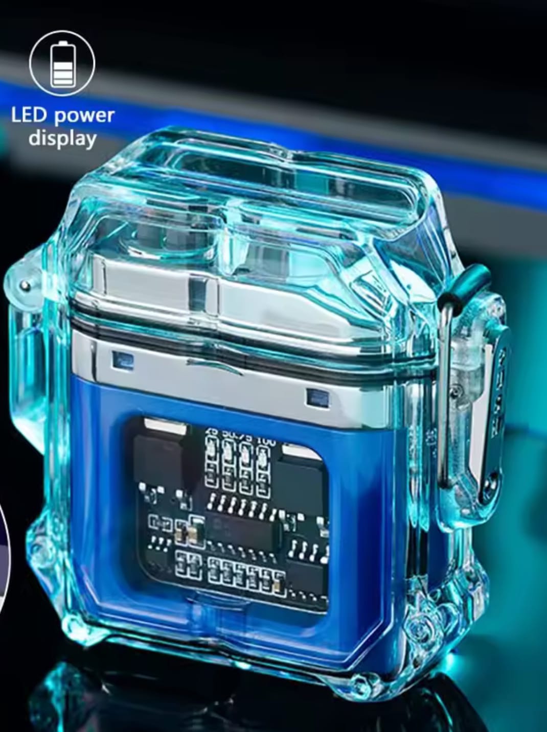 SU GEÇIRMEZ RÜZGARDAN ETKILENMEZ LEDLI SARJLI ÇAKMAK