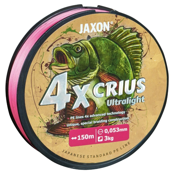 Jaxon 4Xcrius Ultralight 150Mt Pink Misina 0,042MM