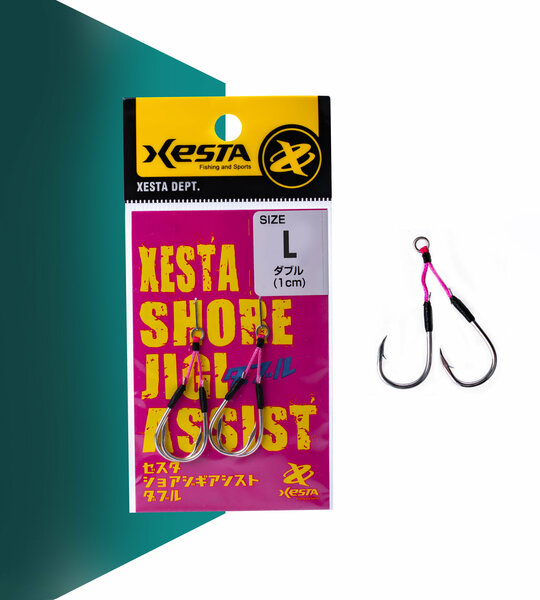 XESTA SHORE JIGGING ASSIST DOUBLE L #16 2P
