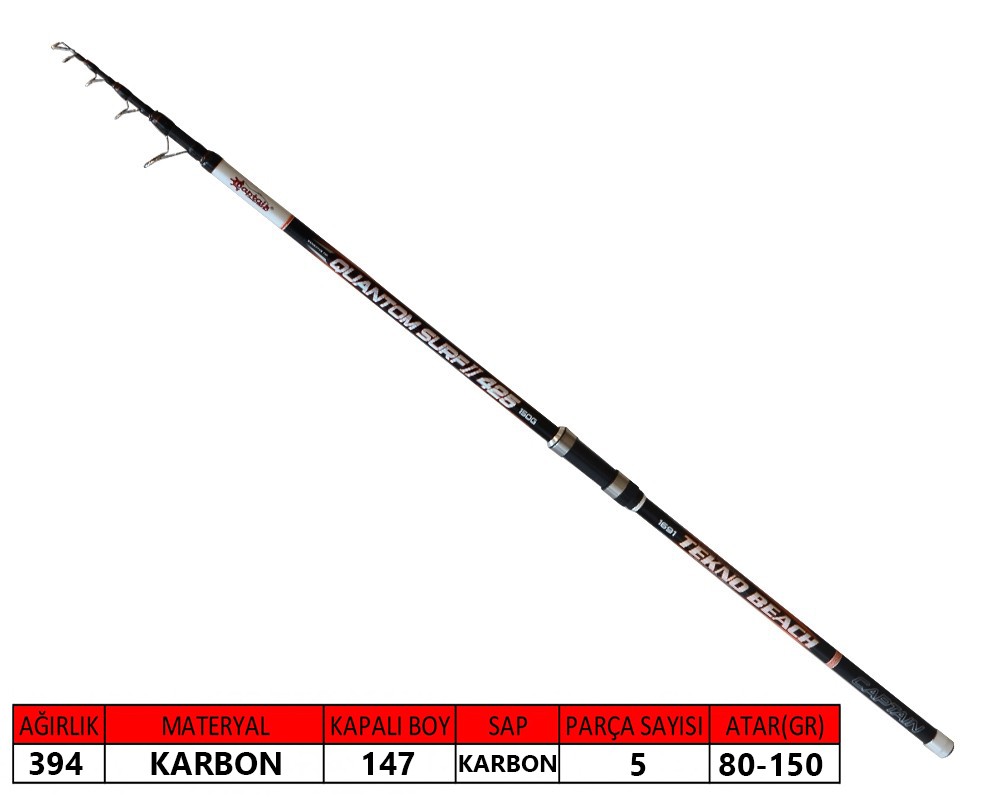 1691 CAPTAIN QUANTUM II SURF KAMIS  390 CM  150 GR