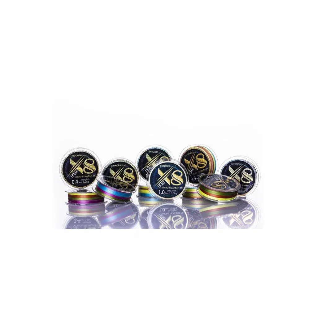 8X MULTICOLOR 150 MT 0,10 MM