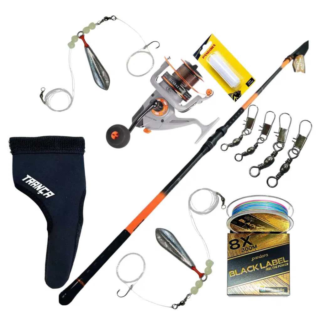 CONFIANZA 420CM 100-450GR TELE SURF+Alcaraz Makine 8+1 BB 9000 Surf Set